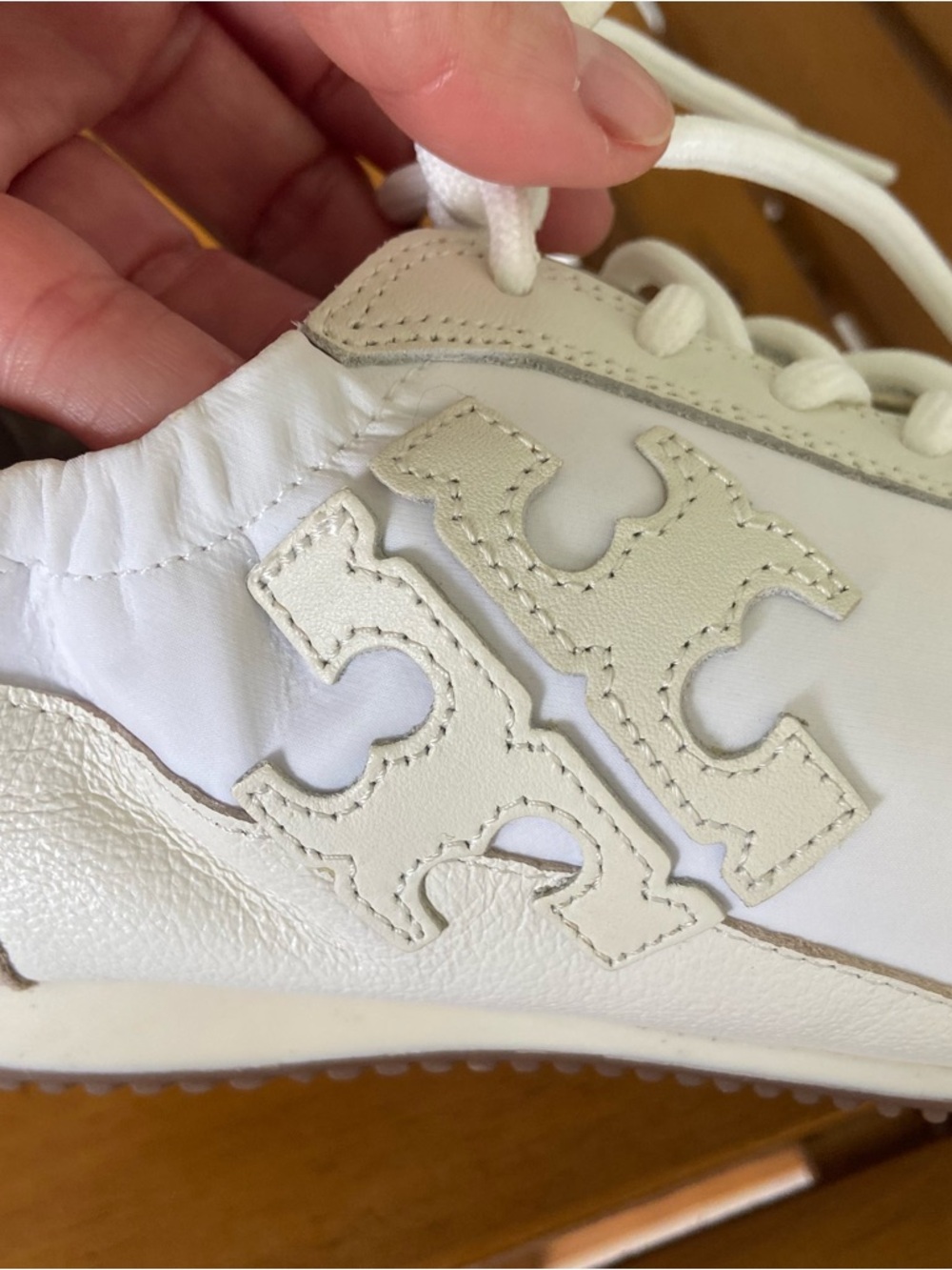TORY BURCH NEW Double T Trainer Sneakers White 7 - Picture 6 of 8